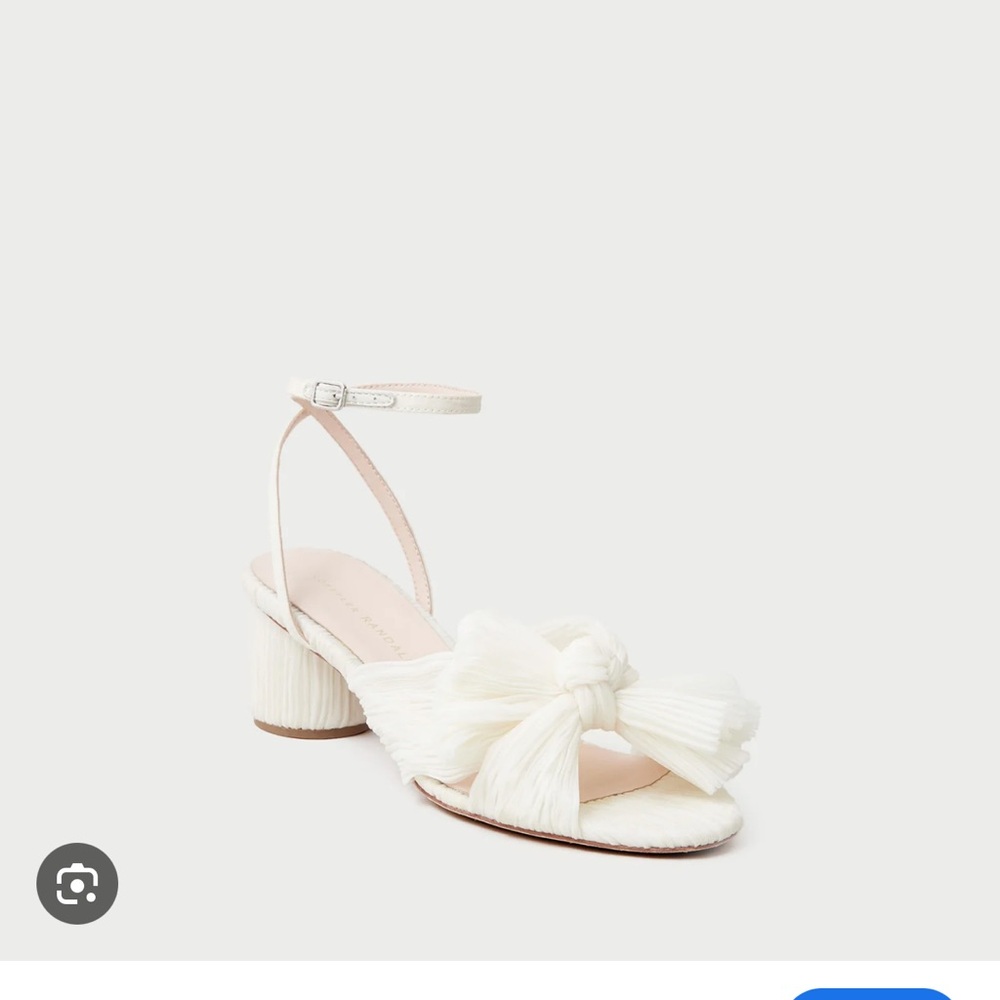 Loeffler Randall White Bow Sandals